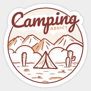 Camping - Camping addict Sticker